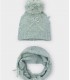CONJUNTO GORRO Y BUFANDA  CUELLO LAZOS NIÑA MARCA MAYORAL