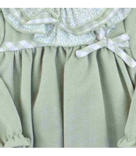 VESTIDO INFANTIL ESPIGA MANGA LARGA MARCA BABY FERR