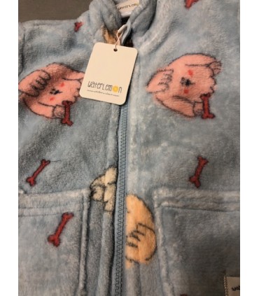 BATA CORALINA ESTAMPADO DOGGIE WALT AZUL MARCA WATERLEMON