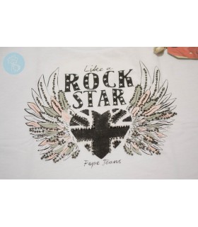 CAMISETA BLANCA LIZZY NIÑA