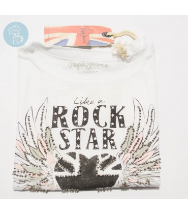 CAMISETA BLANCA LIZZY NIÑA