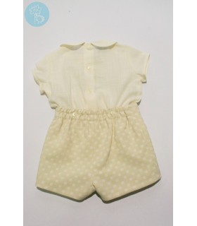 CONJUNTO BEBE PIQUE LABRADO C?RCULOS