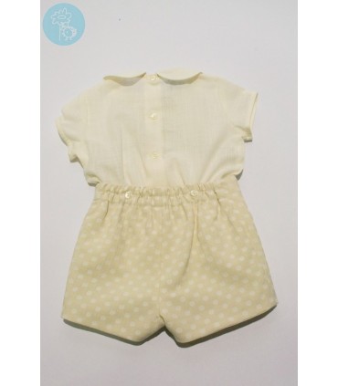 CONJUNTO BEBE PIQUE LABRADO C?RCULOS