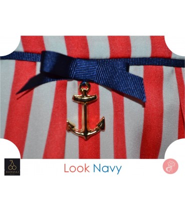 Sanmar vestido navy cremallera