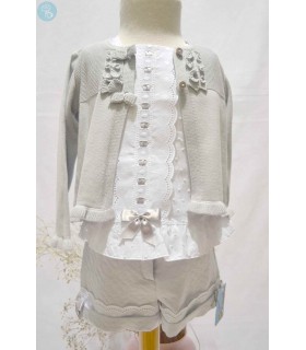 Granlei Infantil niña gris plata