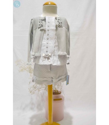 Granlei Infantil niña gris plata